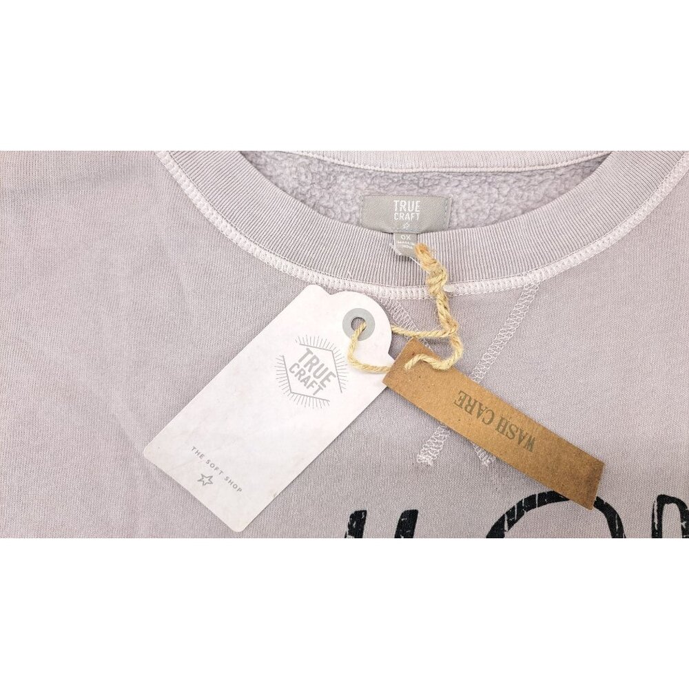 True Craft Graphic Sweatshirt Funny 2020 Covid Lilac Soft Shop Plus Women 0X New - Picture 5 of 9